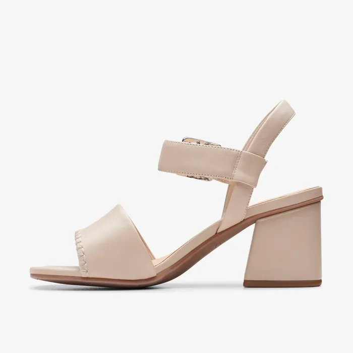 Siara 65 Buckle Sand Leather Women Clarks Sandals and Flip Flops