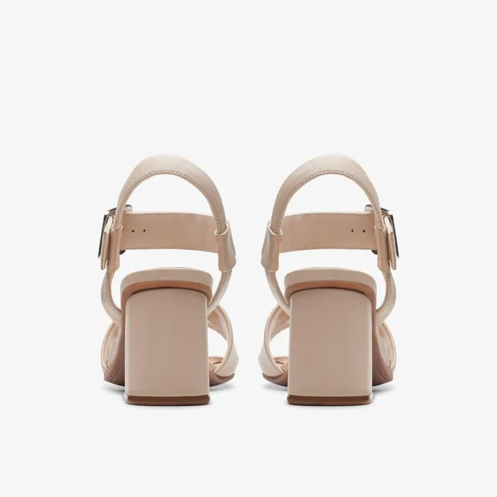 Siara 65 Buckle Sand Leather Women Clarks Sandals and Flip Flops