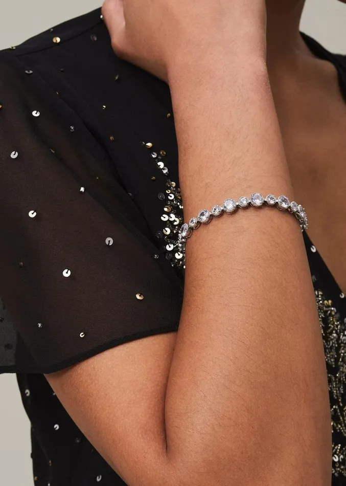 Silver Beaded Bracelet Silver Women Phase Eight Jewellery