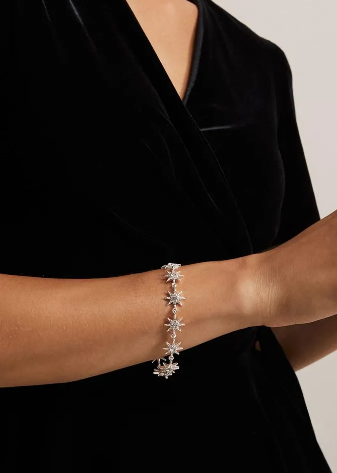 Silver Plated Star Bracelet Silver Women Phase Eight Jewellery
