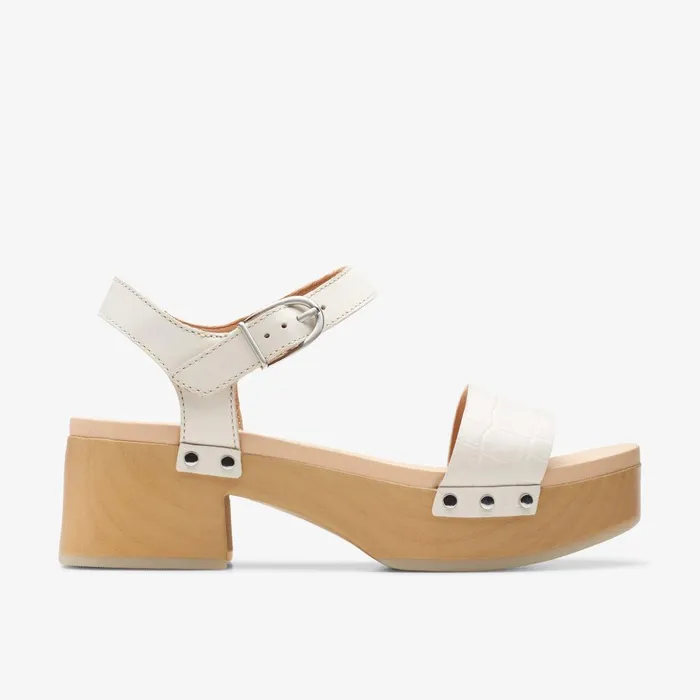 Sivanne Bay Ivory Interest Women Clarks Heels and Pumps
