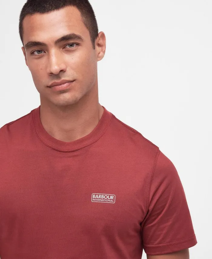 Small Logo TShirt Spicy Orange Men Barbour TShirts