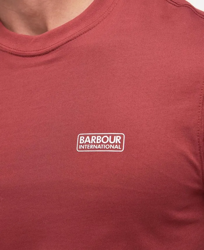 Small Logo TShirt Spicy Orange Men Barbour TShirts