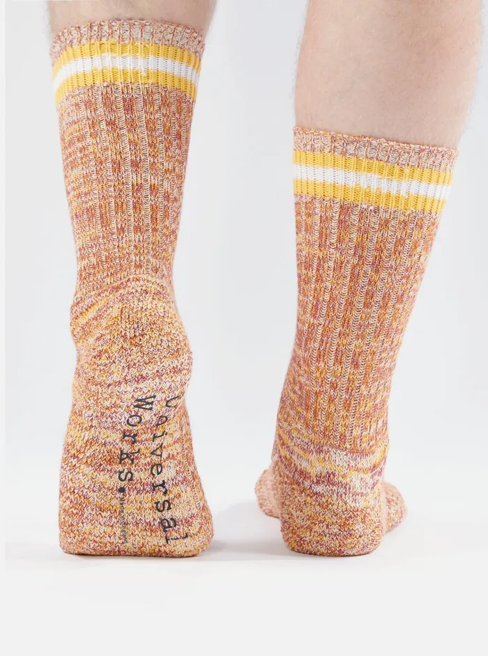 Socks Men Universal Works Universal Works Everyday Stripe Sock In Yellow Cotton Socks Men Universal Works Universal Works Everyday Stripe Sock In Yellow Cotton