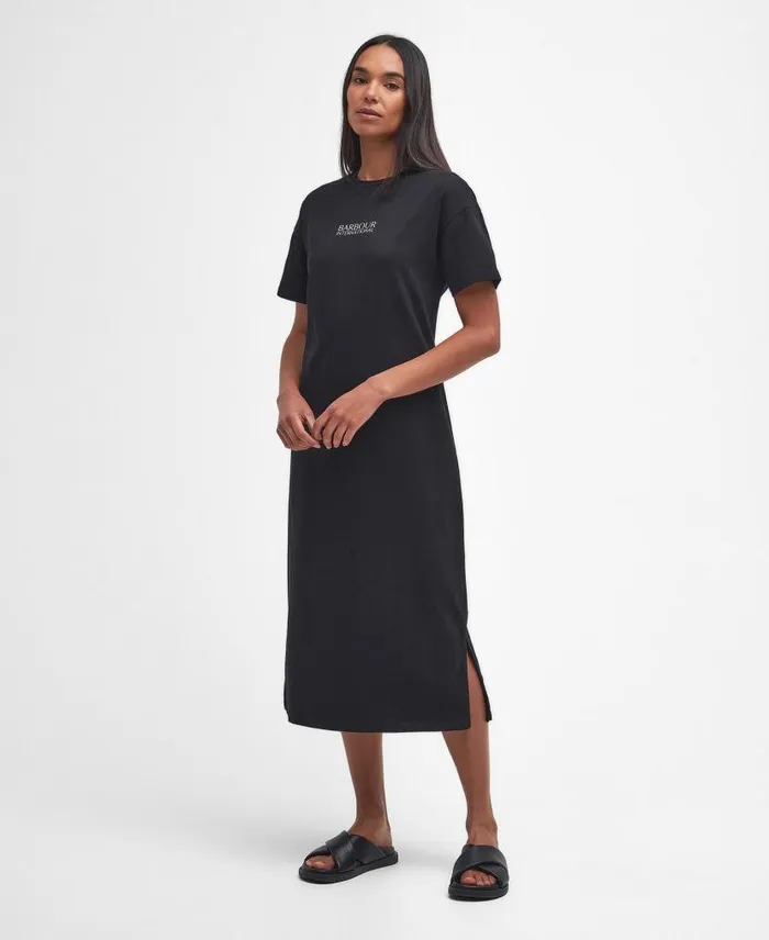Sofia Midi Dress Golden Khaki Women Barbour Dresses and Skirts