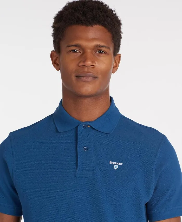 Sports Polo Shirt Dark Olive Men Barbour Polo Shirts