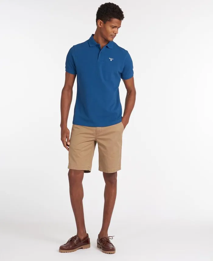 Sports Polo Shirt Dark Olive Men Barbour Polo Shirts