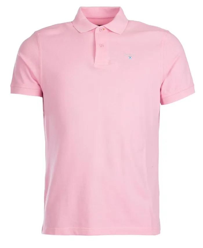 Sports Polo Shirt Dusty Mint Men Barbour Polo Shirts