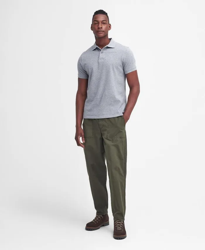 Sports Polo Shirt Vintage Green Men Barbour Polo Shirts