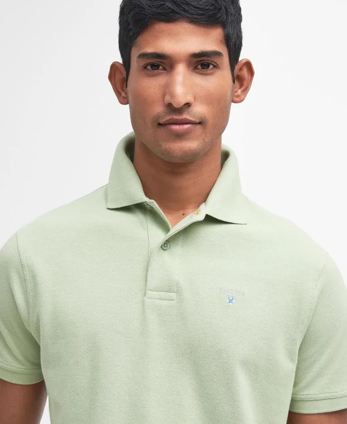 Sports ShortSleeved Polo Shirt Pink Quartz Men Barbour Polo Shirts