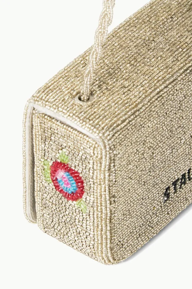 STAUD Beaded Women STAUD CARMEN BEADED BOX BAG DIAMOND ROSE STAUD Beaded Women STAUD CARMEN BEADED BOX BAG DIAMOND ROSE