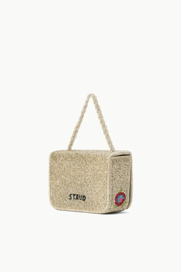 STAUD Beaded Women STAUD CARMEN BEADED BOX BAG DIAMOND ROSE STAUD Beaded Women STAUD CARMEN BEADED BOX BAG DIAMOND ROSE