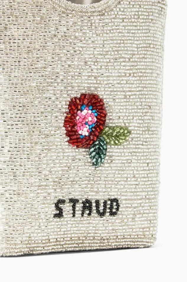 STAUD Beaded Women STAUD ZOE BEADED BAG DIAMOND ROSE STAUD Beaded Women STAUD ZOE BEADED BAG DIAMOND ROSE