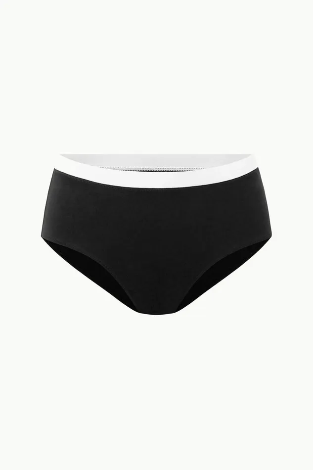STAUD Bikinis Women STAUD DEVON HIGH RISE BIKINI BOTTOM BLACK WHITE STAUD Bikinis Women STAUD DEVON HIGH RISE BIKINI BOTTOM BLACK WHITE