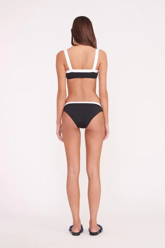 STAUD Bikinis Women STAUD GEMMA BIKINI BOTTOM BLACK WHITE STAUD Bikinis Women STAUD GEMMA BIKINI BOTTOM BLACK WHITE