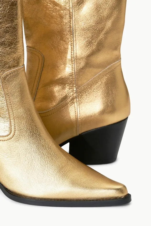 STAUD Boots Women STAUD JUNE BOOT GOLD STAUD Boots Women STAUD JUNE BOOT GOLD
