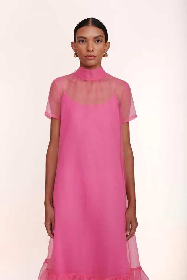 STAUD Bridal Women STAUD CALLUNA DRESS BLUSH STAUD Bridal Women STAUD CALLUNA DRESS BLUSH