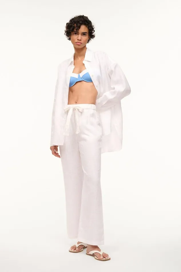 STAUD CoverUps Women STAUD COLTON SHIRT WHITE