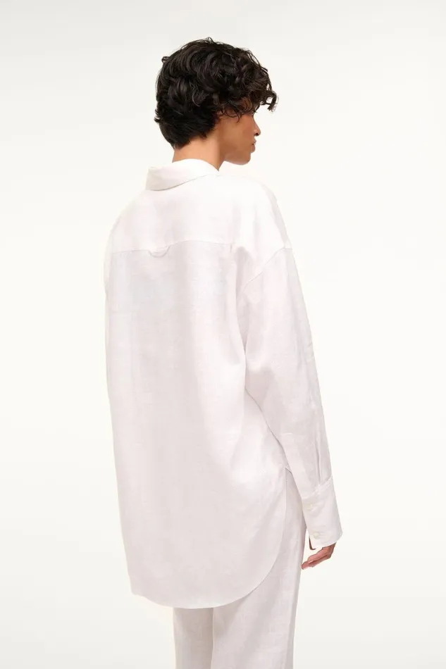STAUD CoverUps Women STAUD COLTON SHIRT WHITE STAUD CoverUps Women STAUD COLTON SHIRT WHITE