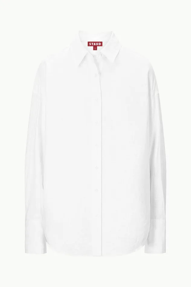 STAUD CoverUps Women STAUD COLTON SHIRT WHITE STAUD CoverUps Women STAUD COLTON SHIRT WHITE
