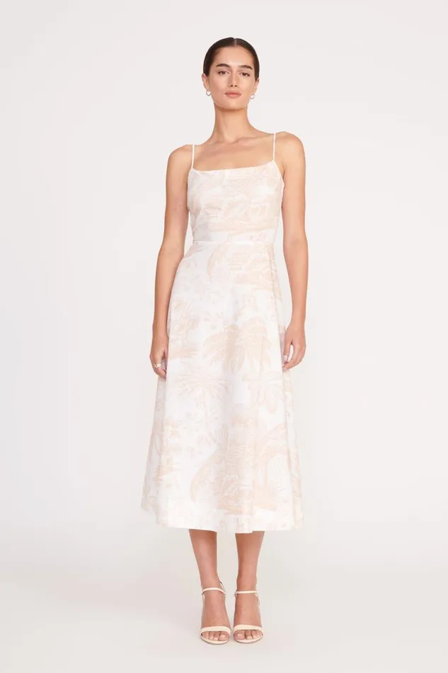 STAUD Dresses Women STAUD AMARANTH DRESS IVORY BEIGE TOILE