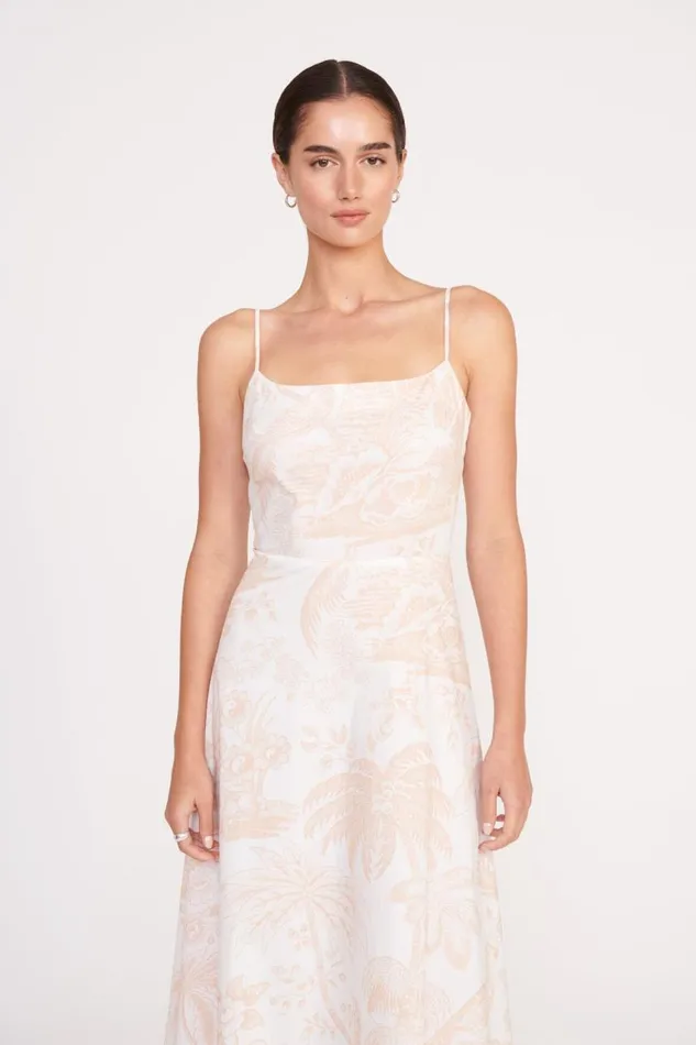 STAUD Dresses Women STAUD AMARANTH DRESS IVORY BEIGE TOILE STAUD Dresses Women STAUD AMARANTH DRESS IVORY BEIGE TOILE