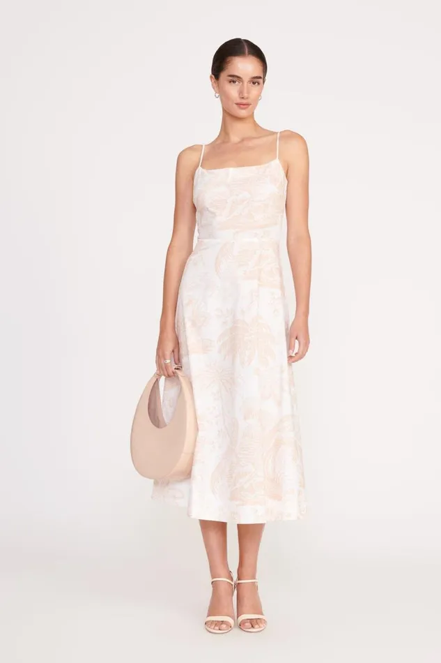 STAUD Dresses Women STAUD AMARANTH DRESS IVORY BEIGE TOILE STAUD Dresses Women STAUD AMARANTH DRESS IVORY BEIGE TOILE