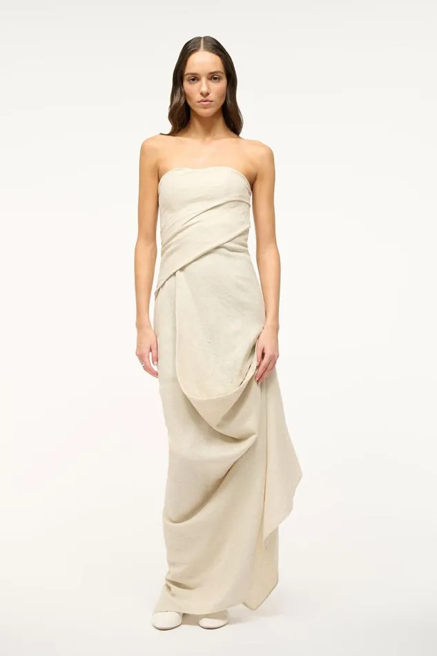 STAUD Dresses Women STAUD CARAVAGGIO DRESS NATURAL
