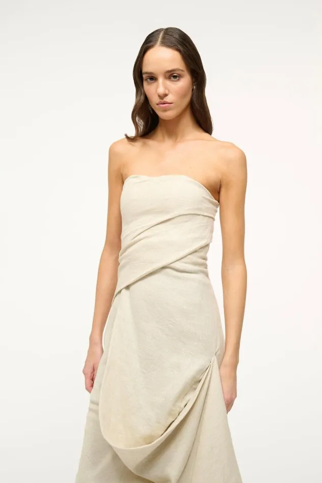 STAUD Dresses Women STAUD CARAVAGGIO DRESS NATURAL STAUD Dresses Women STAUD CARAVAGGIO DRESS NATURAL