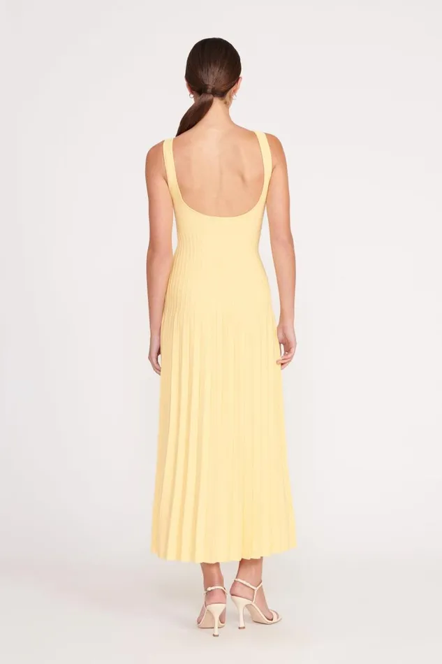 STAUD Dresses Women STAUD ELLISON DRESS LEMON DROP STAUD Dresses Women STAUD ELLISON DRESS LEMON DROP