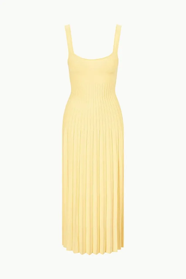 STAUD Dresses Women STAUD ELLISON DRESS LEMON DROP STAUD Dresses Women STAUD ELLISON DRESS LEMON DROP