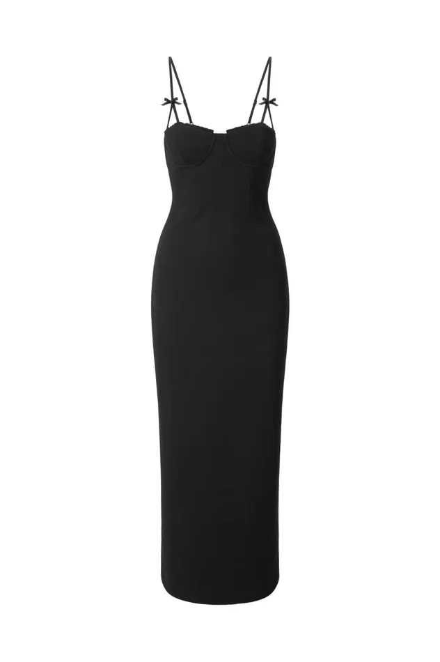 STAUD Dresses Women STAUD GEORGINA DRESS BLACK STAUD Dresses Women STAUD GEORGINA DRESS BLACK