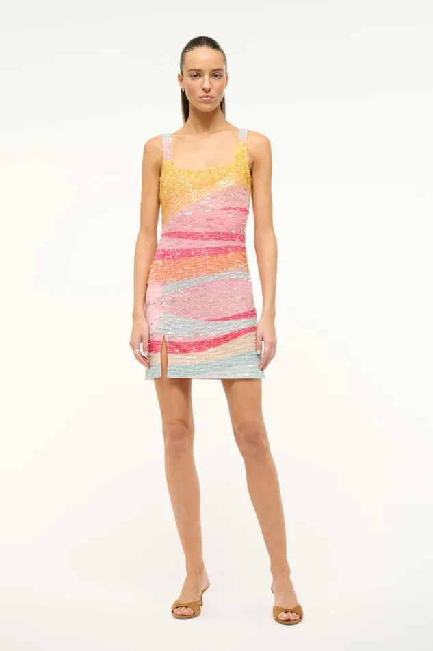 STAUD Dresses Women STAUD LE SABLE DRESS SUNSET