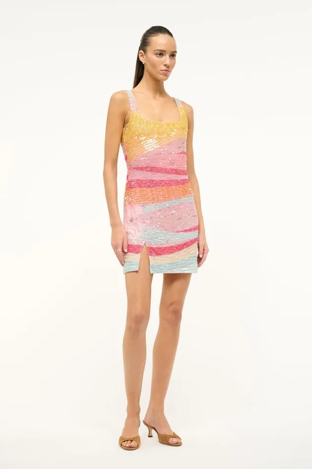 STAUD Dresses Women STAUD LE SABLE DRESS SUNSET STAUD Dresses Women STAUD LE SABLE DRESS SUNSET