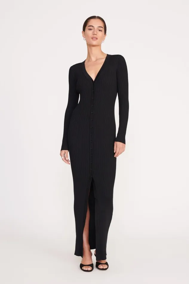 STAUD Dresses Women STAUD MAXI SHOKO SWEATER BLACK