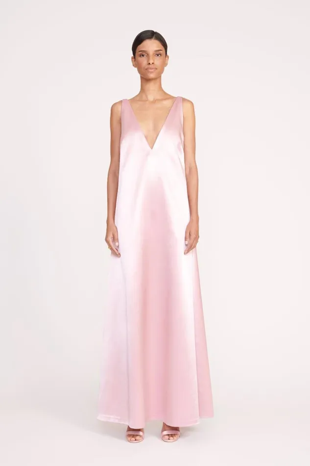 STAUD Dresses Women STAUD TEAGAN DRESS CHERRY BLOSSOM