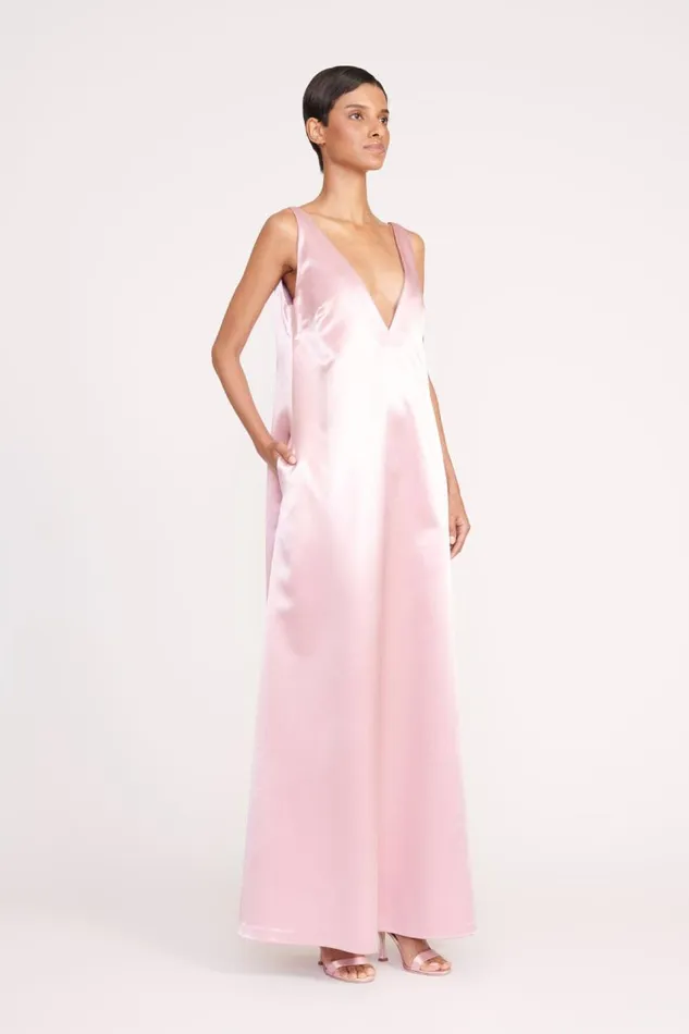 STAUD Dresses Women STAUD TEAGAN DRESS CHERRY BLOSSOM STAUD Dresses Women STAUD TEAGAN DRESS CHERRY BLOSSOM