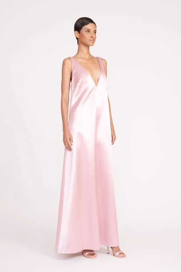 STAUD Dresses Women STAUD TEAGAN DRESS CHERRY BLOSSOM STAUD Dresses Women STAUD TEAGAN DRESS CHERRY BLOSSOM