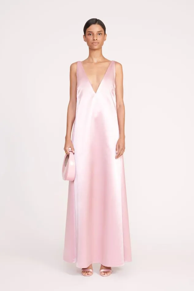 STAUD Dresses Women STAUD TEAGAN DRESS CHERRY BLOSSOM STAUD Dresses Women STAUD TEAGAN DRESS CHERRY BLOSSOM