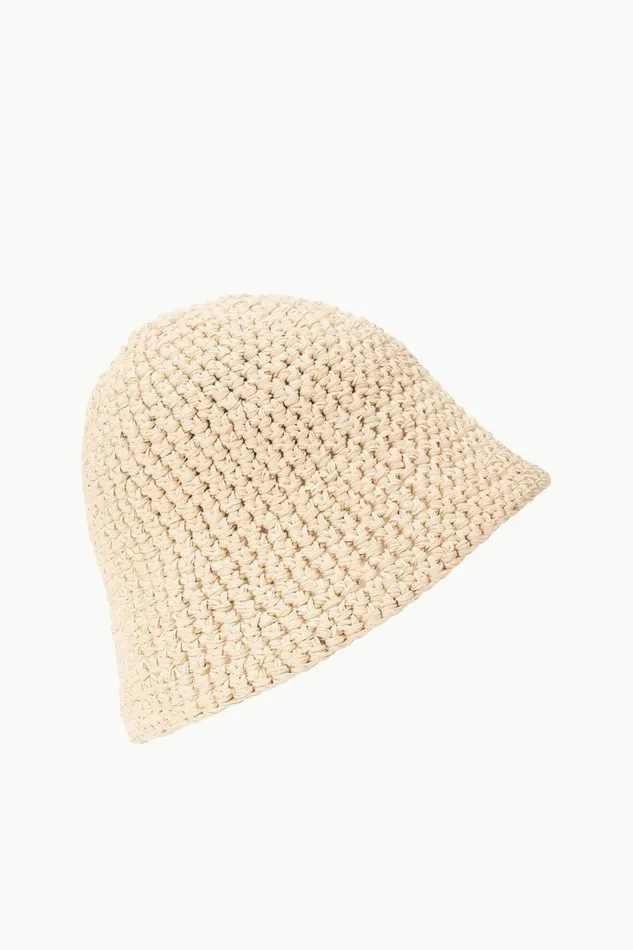 STAUD Hats Women STAUD CROCHET HAT NATURAL STAUD Hats Women STAUD CROCHET HAT NATURAL