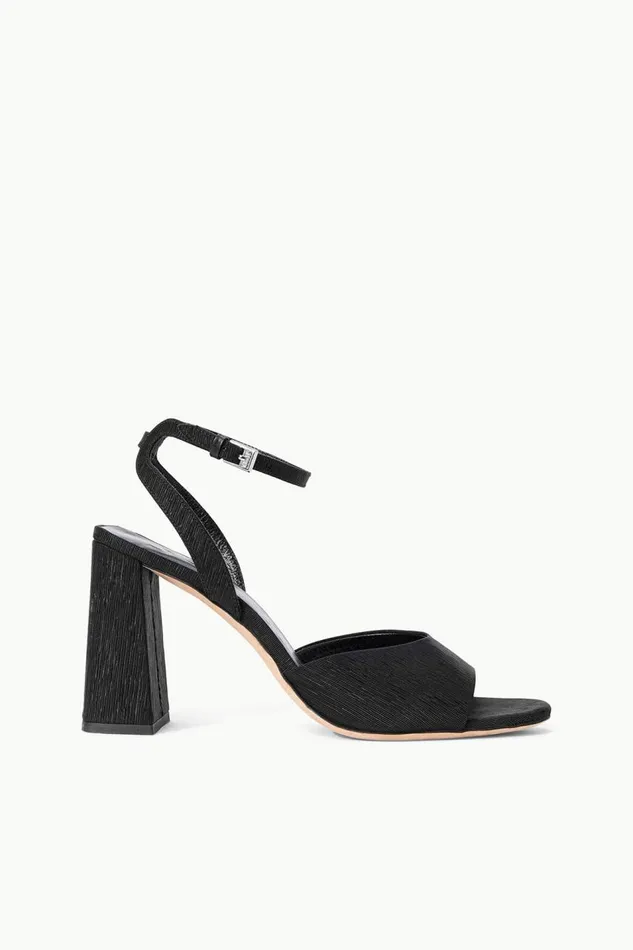 STAUD Heels Women STAUD SOLANGE HEEL BLACK GROSGRAIN