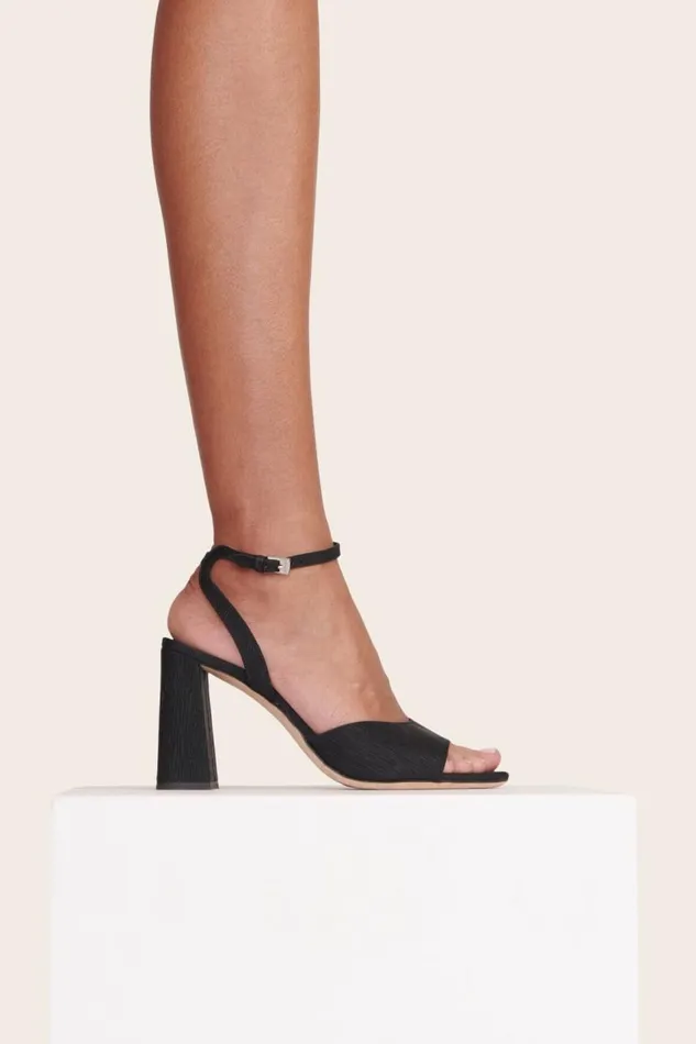STAUD Heels Women STAUD SOLANGE HEEL BLACK GROSGRAIN STAUD Heels Women STAUD SOLANGE HEEL BLACK GROSGRAIN