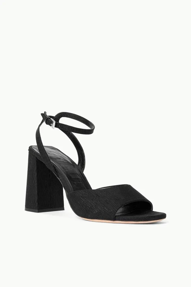STAUD Heels Women STAUD SOLANGE HEEL BLACK GROSGRAIN STAUD Heels Women STAUD SOLANGE HEEL BLACK GROSGRAIN