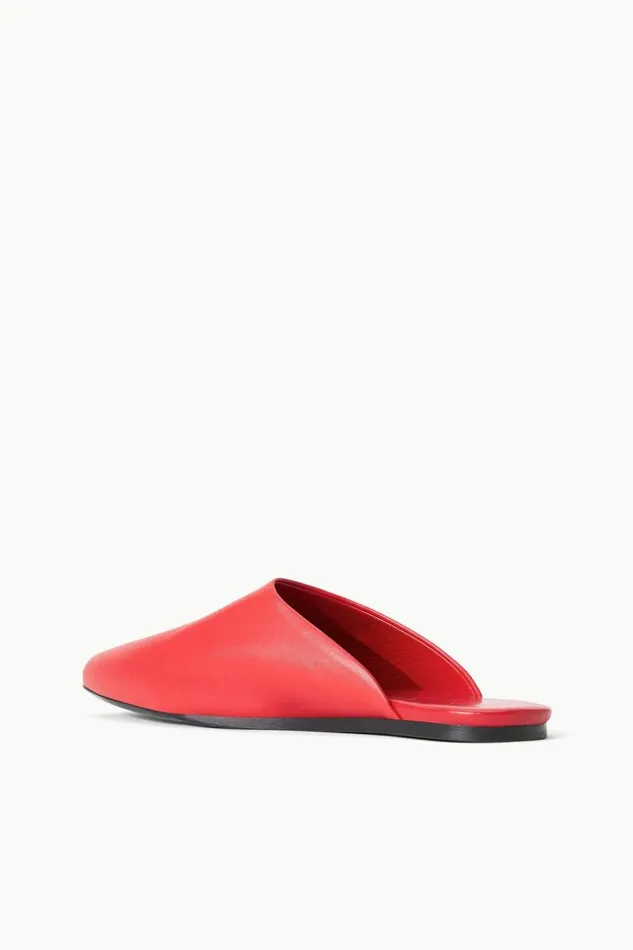 STAUD Mules and Flats Women STAUD ABBY SLIPPER RED ROSE STAUD Mules and Flats Women STAUD ABBY SLIPPER RED ROSE