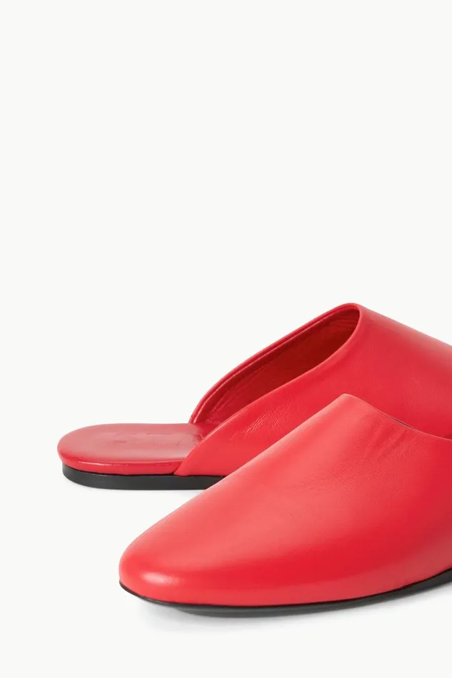STAUD Mules and Flats Women STAUD ABBY SLIPPER RED ROSE STAUD Mules and Flats Women STAUD ABBY SLIPPER RED ROSE