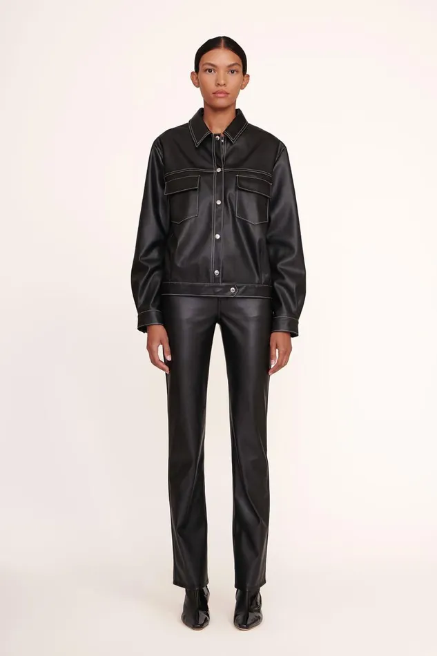 STAUD Outerwear and Jackets Women CUSTOM RYAN JACKET BLACK STAUD Outerwear and Jackets Women CUSTOM RYAN JACKET BLACK