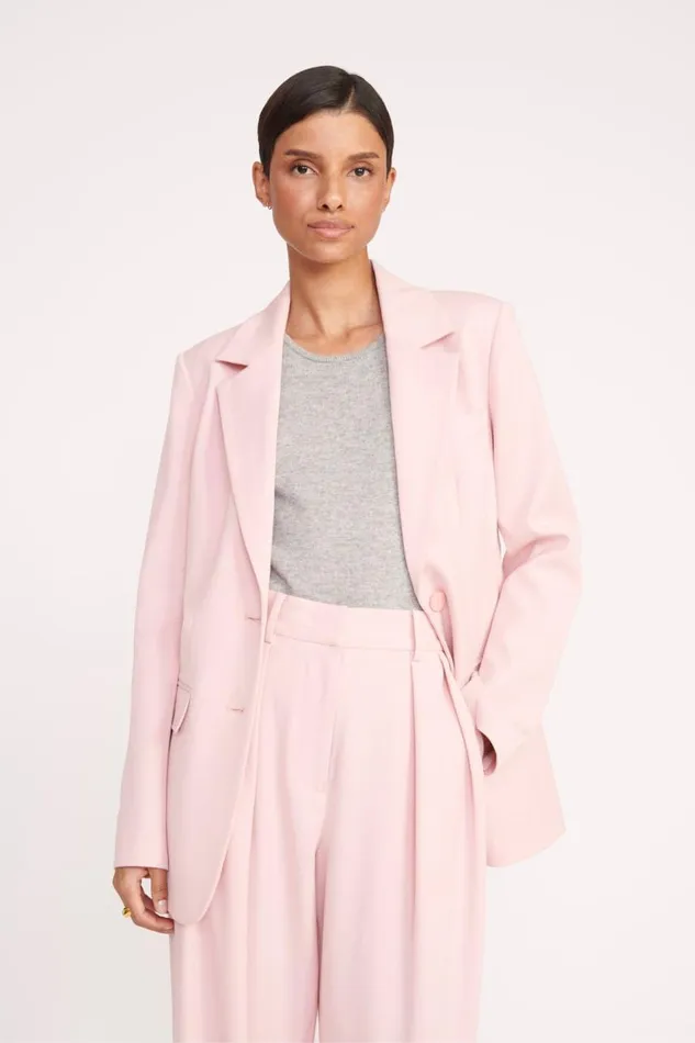 STAUD Outerwear and Jackets Women STAUD CITY BLAZER CHERRY BLOSSOM SUITING STAUD Outerwear and Jackets Women STAUD CITY BLAZER CHERRY BLOSSOM SUITING