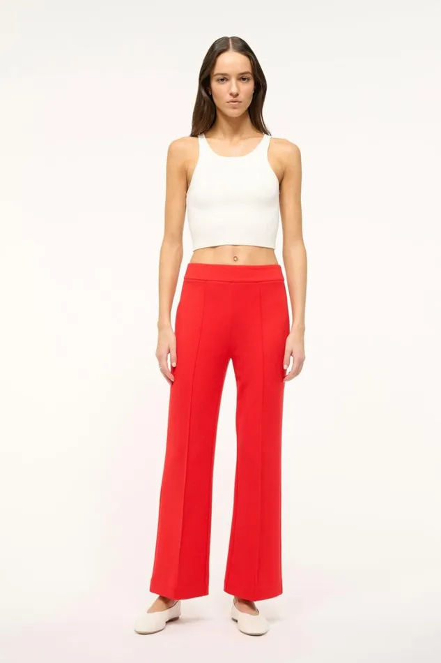 STAUD Pants and Shorts Women STAUD KNACK PANT RED ROSE STAUD Pants and Shorts Women STAUD KNACK PANT RED ROSE