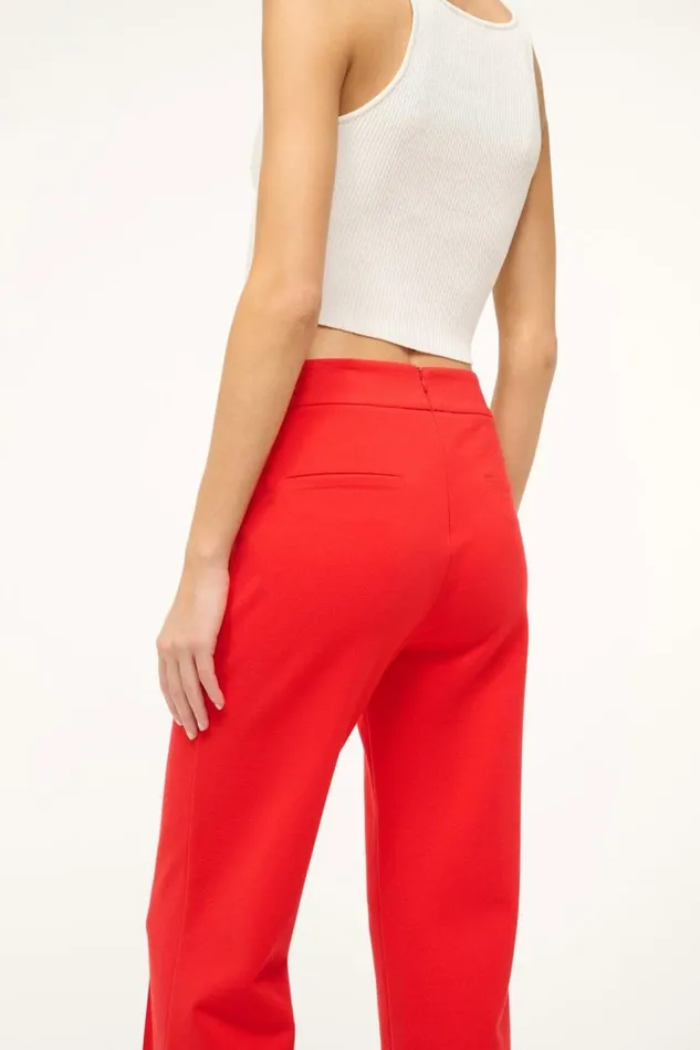STAUD Pants and Shorts Women STAUD KNACK PANT RED ROSE STAUD Pants and Shorts Women STAUD KNACK PANT RED ROSE