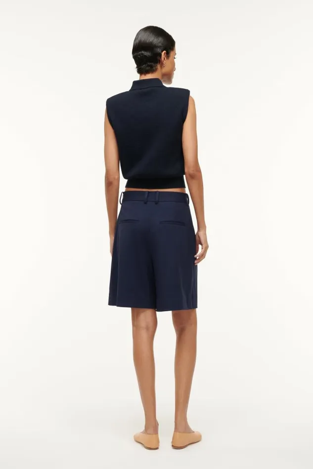 STAUD Pants and Shorts Women STAUD LONG LUISA SHORT NAVY STAUD Pants and Shorts Women STAUD LONG LUISA SHORT NAVY
